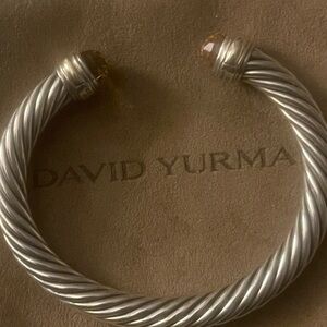 David Yurman 7mm cable classic bracelet with citrine